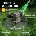thumbnail image 3 of WORKPROX 12" 20V Cordless String Trimmer and Edger with 4.0Ah Battery, Auto Line Feed, Foldable 2-in-1 Lawn Edger and Weed Cutter, 3 of 10