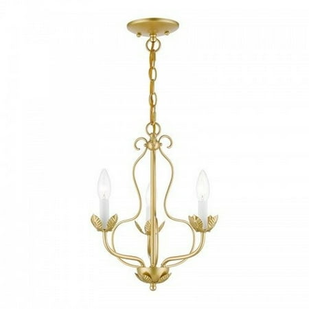 

3 Light Chandelier in Transitional Style-15.5 inches Tall and 13 inches Wide-Softgold Finish Bailey Street Home 218-Bel-4615520