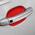 thumbnail image 4 of Car Door Handle Sticker Carbon Fiber Door Handle Sticker; Protector Film Anti-scratch Universal Auto Handle Cover, Red, 4 of 9