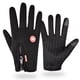 thumbnail image 3 of Guantes de ciclismo para hombre y mujer, para deportes al aire libre, antideslizantes, con pantalla táctil, cálidos, con cremallera, 3 of 5