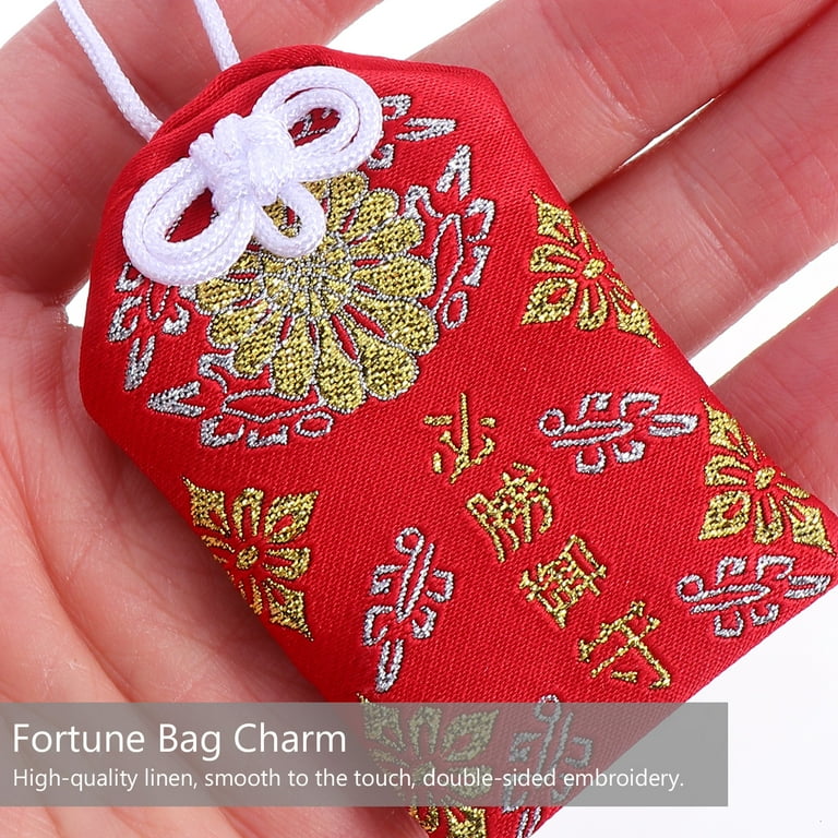 Homemaxs Omamori Charm Japanese Amulet Good Luck Bag Lucky Fortune Keychain Charms Shrine Success Kaiun Hanging Blessing Health, Adult Unisex, Size