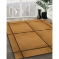 thumbnail image 3 of Ahgly Company Machine Washable Indoor Round Transitional Mahogany Brown Area Rugs, 4' Round, 3 of 7
