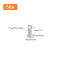 thumbnail image 2 of Uxcell M1.2x0.25x3mm 50 Pack Metal Flat Round Head Screws Phillips Drive Machine Bolt, 2 of 5