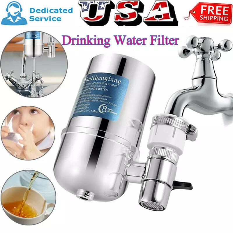Water Faucet Filter Kitchen Mount Filtration Tap Purifier System Filter Element 