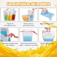 thumbnail image 4 of 100 Bolsas para Bebidas（1000ml）con 100 Popote,Bolsas Reutilizables para Bebidas Transparentes con Pajitas de Pl&aacute;stico,Bolsas de Mano Transl&uacute;cidas para Bebid, 4 of 7