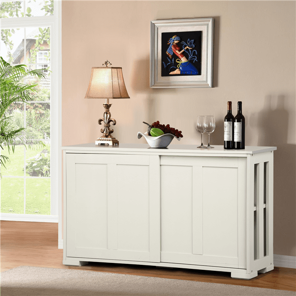 Sliding door buffet table online
