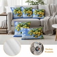 thumbnail image 5 of 2 Pack Outdoor Waterproof Throw Pillow Covers,Summer Ocean Lemon Fruit Tree Decorative Square Patio Pillowcases for Chair Couch Sofa 16x16in, 5 of 9