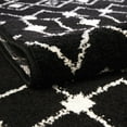 thumbnail image 5 of Rugs.com Moroccan Trellis Collection Rug – 5 Ft Round Black And White Medium Rug Perfect For Kitchens, Dining Rooms, 5 of 7