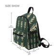 thumbnail image 3 of FORMRS School Backpack with Front Zippered Pocket 12" Student Travel Daypack, Dark Green Leaves, 3 of 6