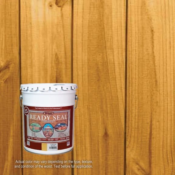Ready Seal 510 Exterior Stain and Sealer for Wood, 5-Gallon, Golden Pine