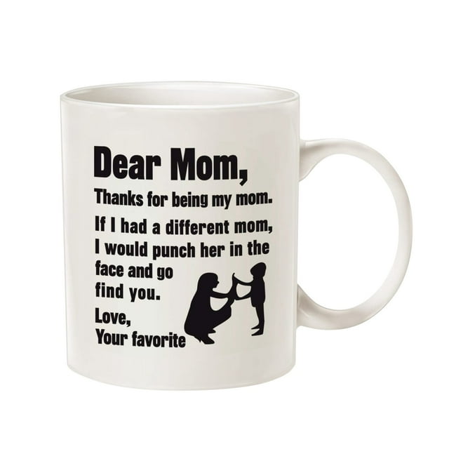 Promotion!Regalo de mamá Taza de regalo para el día de la madre con impresión de letras y texto conmovedores