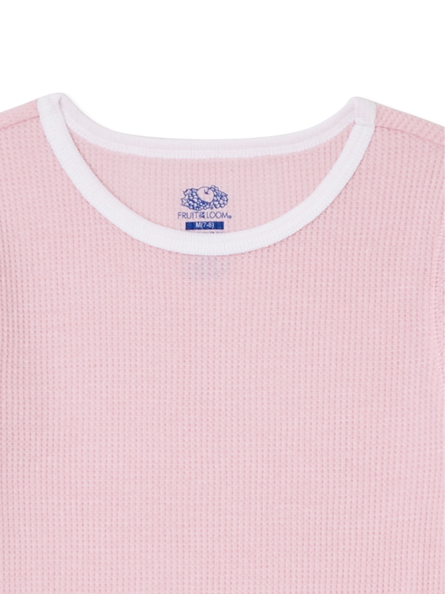 Fruit Of The Loom Girls Thermal Set, Waffle Weave Long Underwear, Sizes 4-18