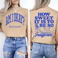 thumbnail image 3 of Am i Okay Shirt ? How Sweat It Is To Be So Indifferent T-shirt Sizes S-5XL Goldengate, 3 of 5