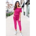 thumbnail image 5 of Mono PRETTYGARDEN con escote off shoulder rojo rosa XL, 5 of 5