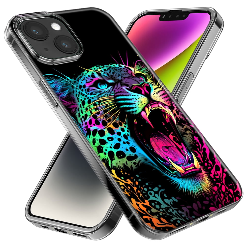 レインボー Apple iPhone Xs MUNDAZE Apple iPhone XS Max Neon Rainbow Glow Unicorn Floral