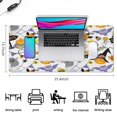 thumbnail image 5 of Long Mouse Pads for Desk,Halloween Ghost Pumpkin Pattern Desk Mats on Top Of Desks, Desk Mouse Pad Extra Large with 3mm Non-Slip Base and Stitched Edge for Gaming,Office,Work,Home 35.4x15.7in, 5 of 5