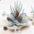 thumbnail image 6 of Tabletop Christmas Tree Mini Snow Flocked Artificial Christmas Tree with Red berries for Table Top Desk Holiday Party Decoration, 6 of 6