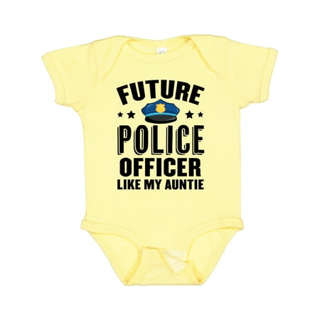 

Inktastic Future Police Officer Like My Auntie Gift Baby Boy or Baby Girl Bodysuit