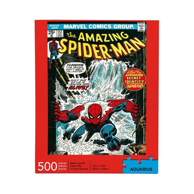 Puzzle Aquarius Marvel Spiderman de 500 piezas con licencia oficial