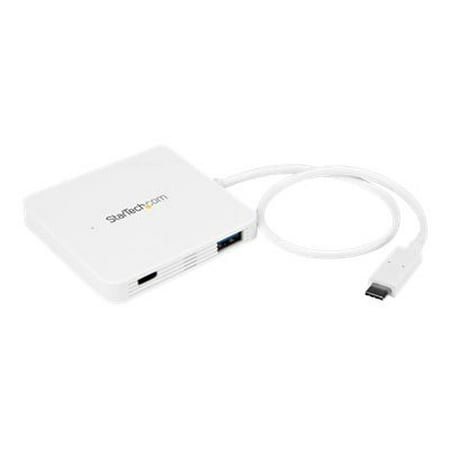 StarTech.com 3-Port USB-C Hub with Ethernet, 3x USB-A Ports