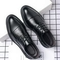 thumbnail image 4 of Tawop Men Dress Shoes Casual Dress Shoes British Business Soft Sole Wedding Shoes Black Size:5.5, 4 of 9