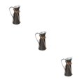 thumbnail image 1 of Transemion Stylish And Versatile Flower Vase Functional And Decorative Rustic Metal Milk Jug Metal Milk Jug Vase Iron Rustic Vase type 6 3Set, 1 of 6