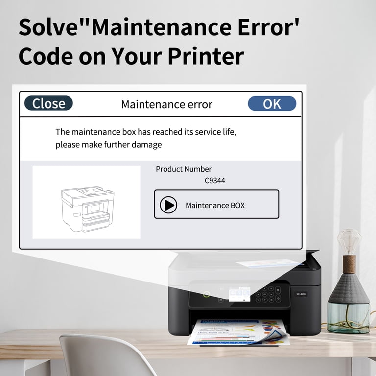 C9344 Boîte De Maintenance Haute Performance Compatible Imprimantes Epson XP Et WF