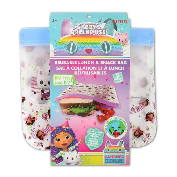 Gabby PEVA Reusable Snack Bag 2 Pk