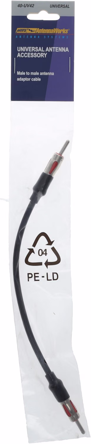 thumbnail image 4 of Metra 40-UV42 Male to Male Universal Antenna Adapter Cable - 10 in, 4 of 5