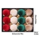 thumbnail image 3 of Adorno Navideño de Bola, Diseño Irresponsable, Ligero y Seguro, Ideal para Árboles y Coronas, Decoración Navideña Versátil, Bodas y Fiestas, Juego de 12 Piezas, 3 of 6