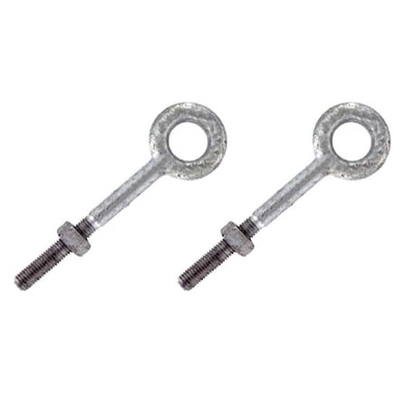 Eye Bolts - Galvanized Steel - 3/4" x 15" - 2 Pack