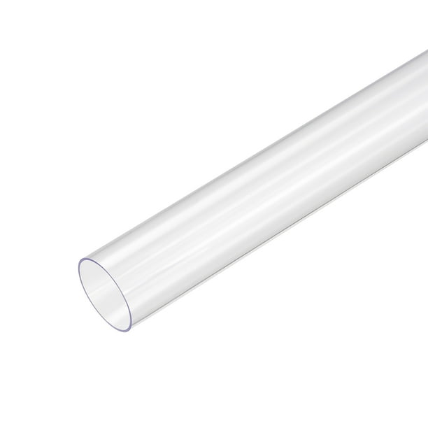PVC Rigid Round Clear Tubing 7 8 inch ID X 1 inch OD 1 6ft Walmart