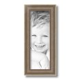 thumbnail image 2 of ArtToFrames 5" x 14" Aged White Gold Picture Frame, 5x14 inch Silver Wood Poster Frame (WOM-2036),  Pack, 2 of 7