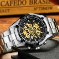 thumbnail image 3 of 1Pc Casual Fashion Watch Mechanical Skeleton Watch Luminous Watch for Men, 3 of 6