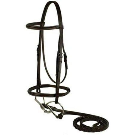 Plain Raised Snaffle Bridle - Choice Brands Plain Snaffle Bridle - 104-P PONY
