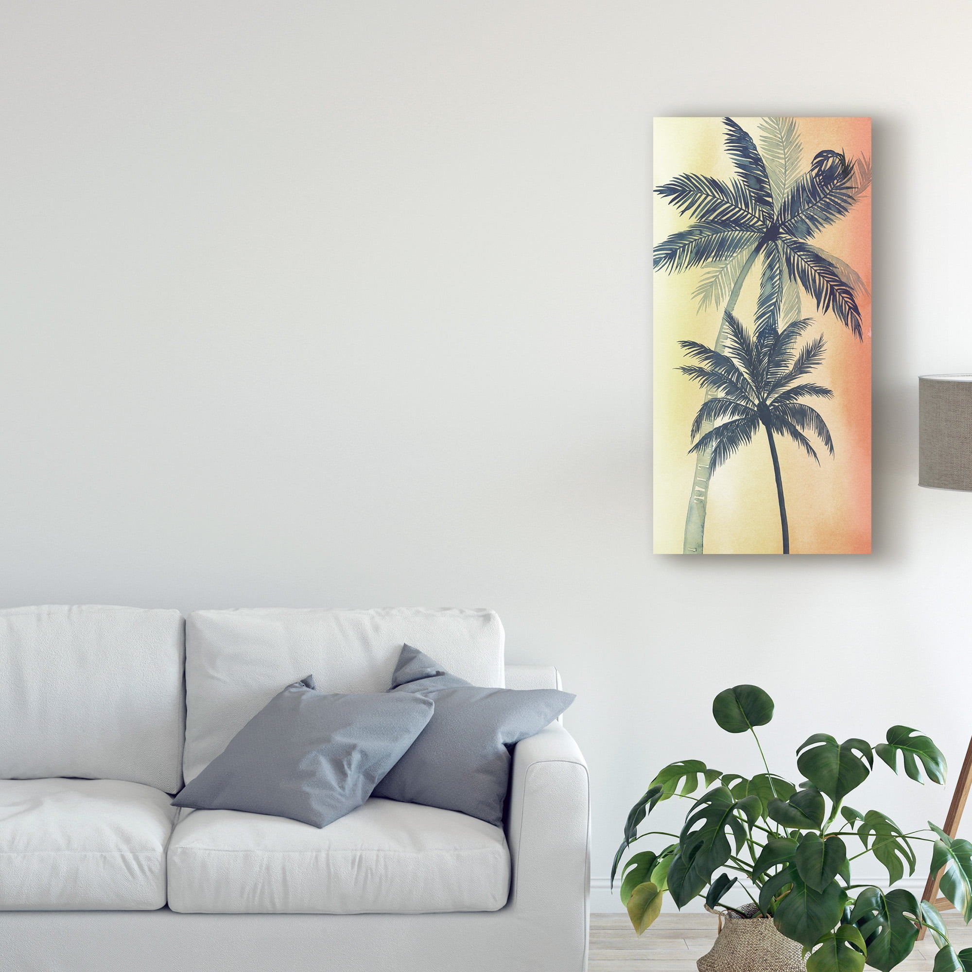 Trademark Fine Art 'Vintage Palms II' Canvas Art by Grace Popp