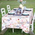 thumbnail image 5 of Rectangle Table Cloth for Valentine’s Day - 60x102 Inch Waterproof Red/Pink Love Heart Pattern Tablecloth Vinyl Wipe Clean Table Cover for Valentines Dinner, Kitchen, Wedding Party Table Decor, 5 of 6