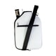 thumbnail image 3 of Funda para raqueta con cremallera suave y correa de hombro desmontable, bolsa de neopreno para pala Blanco, 3 of 9