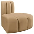 thumbnail image 6 of Meridian Furniture Arc Camel Velvet Reverse Corner, 6 of 9
