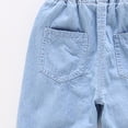 thumbnail image 4 of Ultrave Loose Denim Pants for Boys Girls Pull On Harem Joggers Elastic Waist Jeans for 2-8Y, 4 of 8