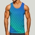 thumbnail image 2 of adviicd Men'S Sleeveless T-Shirt Sleeveless Tank Tops for Men Casual Unique Workout Outdoor T Shirts Gym Muscle Shirts Blue,M, 2 of 4