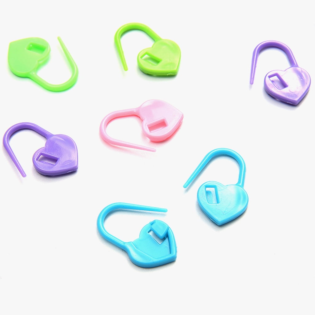 1000 Pieces Heart Shaped Knitting Markers Stitching Markers Locking Stitching Markers Easy to Use for Crochet Knitting