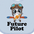 thumbnail image 4 of Inktastic Boys Future Pilot Panda Boys Baby Bib, 4 of 4