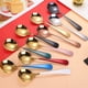 thumbnail image 5 of melotizhi Round Spoon 304 Stainless Spoon Fork Household Cute Small Soup Spoon Thick Round Bottom Eating Spoon, 5 of 9