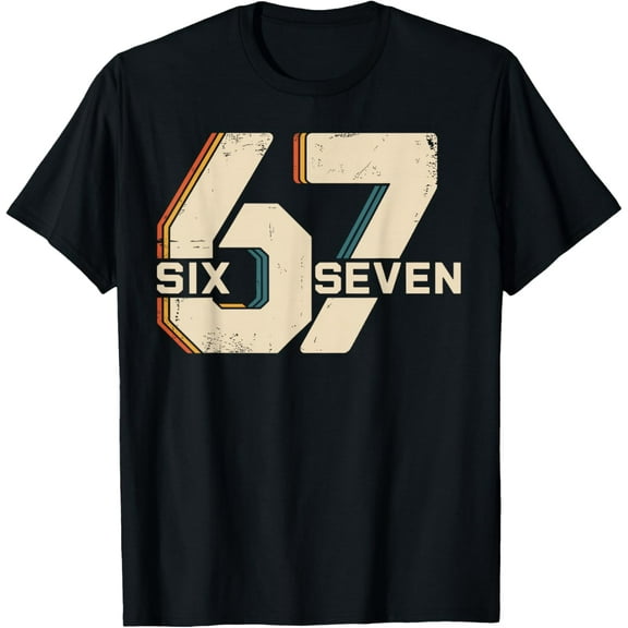 67 Christmas Funny Meme Men’s T-Shirt, Holiday Santa Xmas Humor Graphic Tee