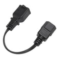 thumbnail image 1 of Cable Adaptador De Alimentación, Retardante De Llama Estándar IEC320 C14 Macho A 1 15R Hembra Cable Extensible Usable Universal Para Cámara Digital Para Monitor LCD, 1 of 8
