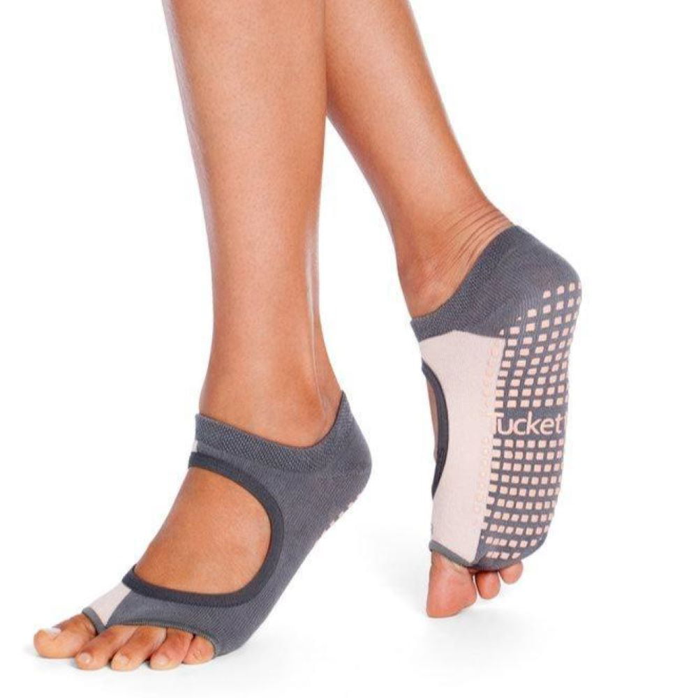 Non Slip Yoga Socks for Women Pilates Grip Socks Toeless Sticky 