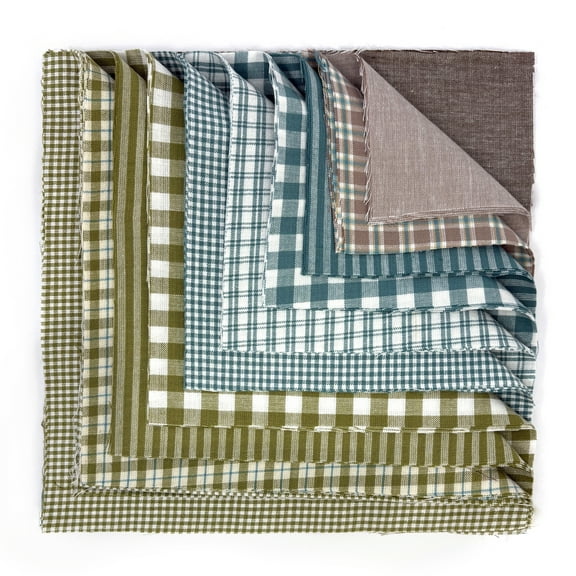 Bluegrass Homespun Cotton Fabric 44 pc Precut 10 inch Cake Layers by JCS