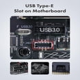 thumbnail image 5 of Adaptador USB-C de 20 Gbps para Panel Frontal con Cable de Extensión de Cabezal de Placa Base, USB-C Hembra A USB de 20 Pines., 5 of 5