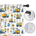 thumbnail image 4 of Blackout Kids Curtains,Cartoon Construction Vehicles Safety Signs Childrens Insulated Curtains Set Of 2,Bedroom Essentials,Toddler Room Decor 42"x84", 4 of 5